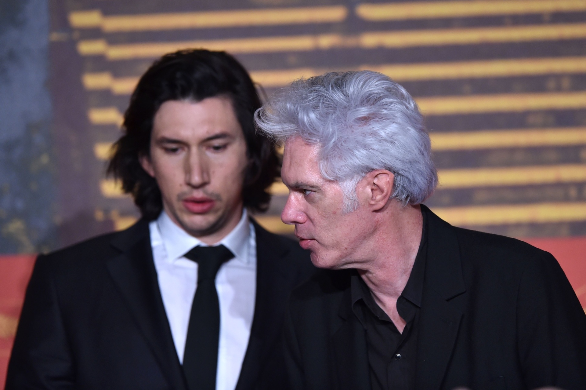 16.mai.2016 - O ator Adam Driver e o diretor Jim Jarmusch conversam com a imprensa sobre "Paterson", exibido no Festival de Cannes 2016. Esta é a sétima participação do cineasta na competição oficial do evento francês - REUTERS/Yves Herman