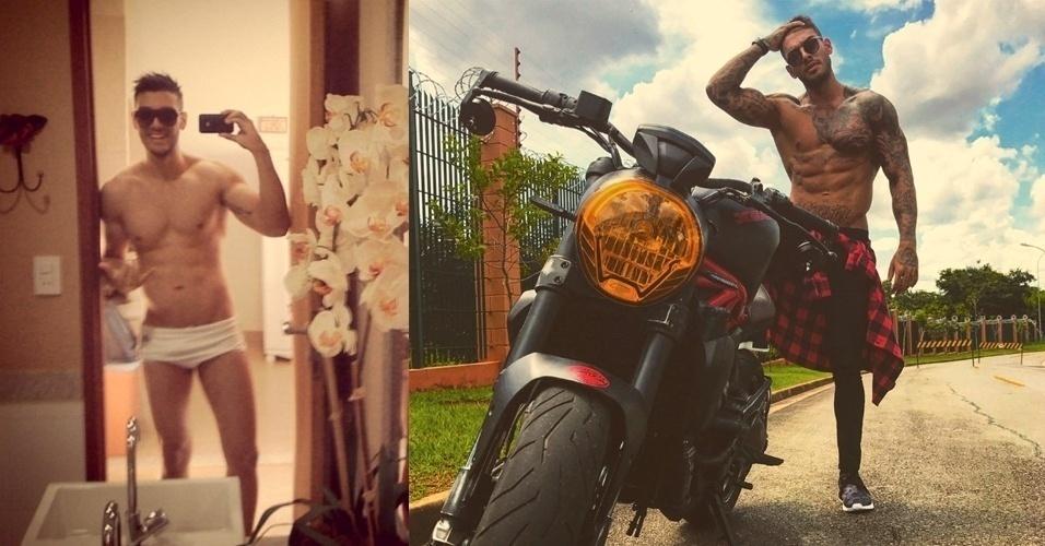 Dá para perceber que o cantor Lucas Lucco sempre foi um cara que gostou de malhar, mas o número de músculos em seu corpo--e o de tatuagens também--subiu consideravelmente com o passar dos anos - Reprodução/Instagram