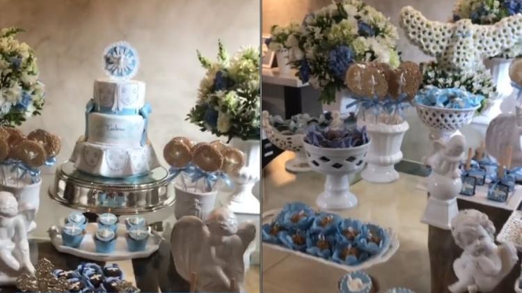 A mesa de doces do batizado de Teodoro - Reprodução/Instagram - Reprodução/Instagram