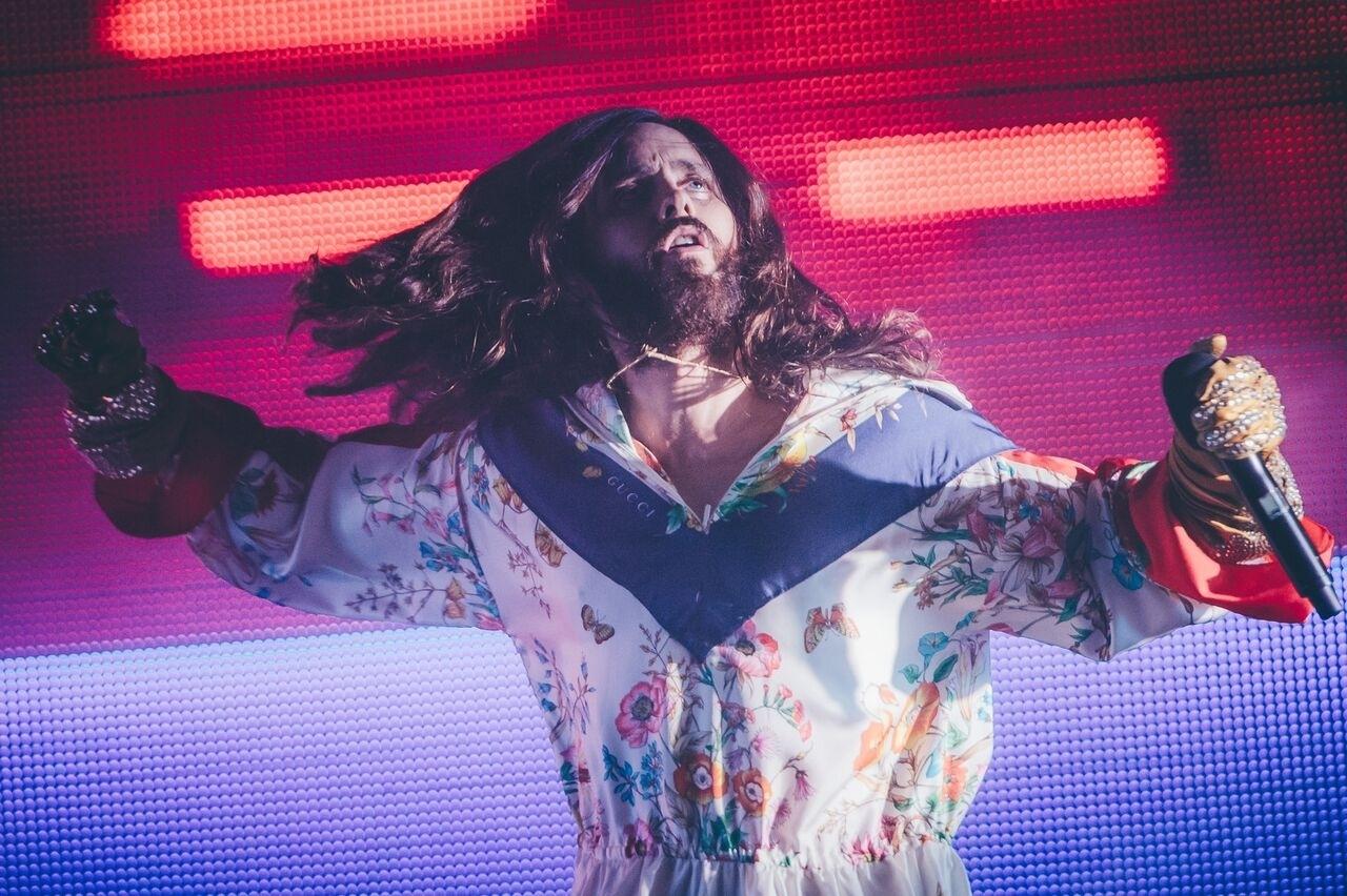 O Thirty Seconds to Mars usou todas as suas armas habituais e só pecou pela falta de novidades - Stephan Solon/Divulgação