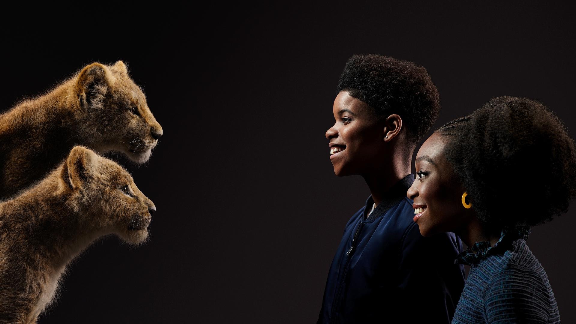 Shahadi Wright Joseph e JD McCrary são a jovem Nala e o jovem Simba em O Rei Leão - Kwaku Alston/Disney/Divulgação