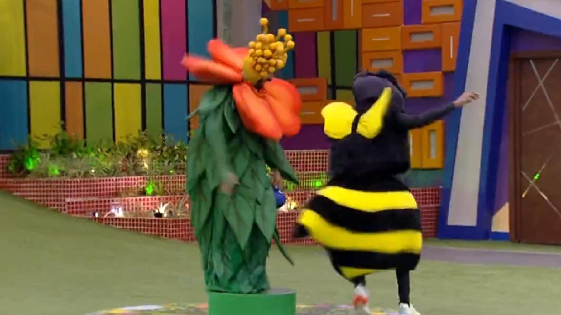 BBB 21: Gilberto e Lucas no castigo do monstro - Reprodução/Globoplay