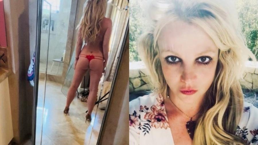 Britney Spears publica foto só com calcinha fio dental no Instagram - Reprodução/Instagram