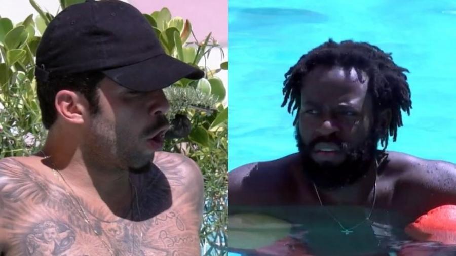 BBB 22: Douglas Silva e Pedro Scooby trocam farpas em papo na piscina - Reprodução/Globoplay