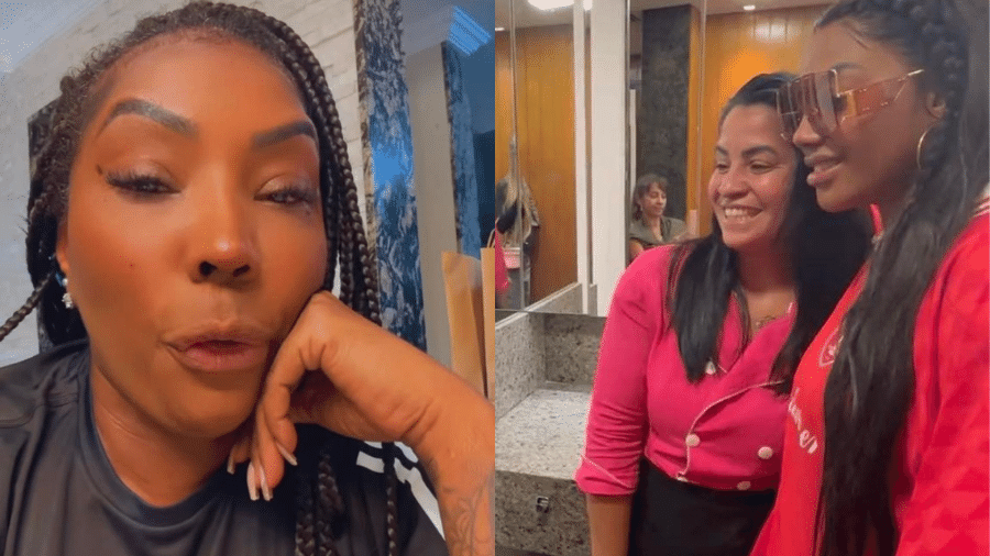 Silvana Oliveira, mãe de Ludmilla, se revolta com fã que tirou foto com a artista no banheiro - Instagram/Twitter