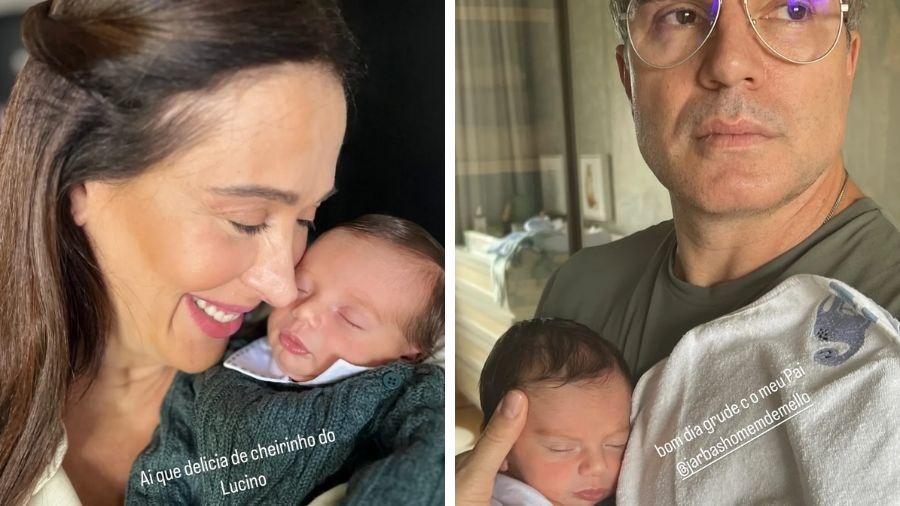 Claudia Raia posa com o filho Luca e mostra caçula com Jarbas - Reprodução/Instagram