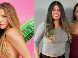 Raquel Pacheco celebra volta de 'Bruna Surfistinha' com Deborah Secco