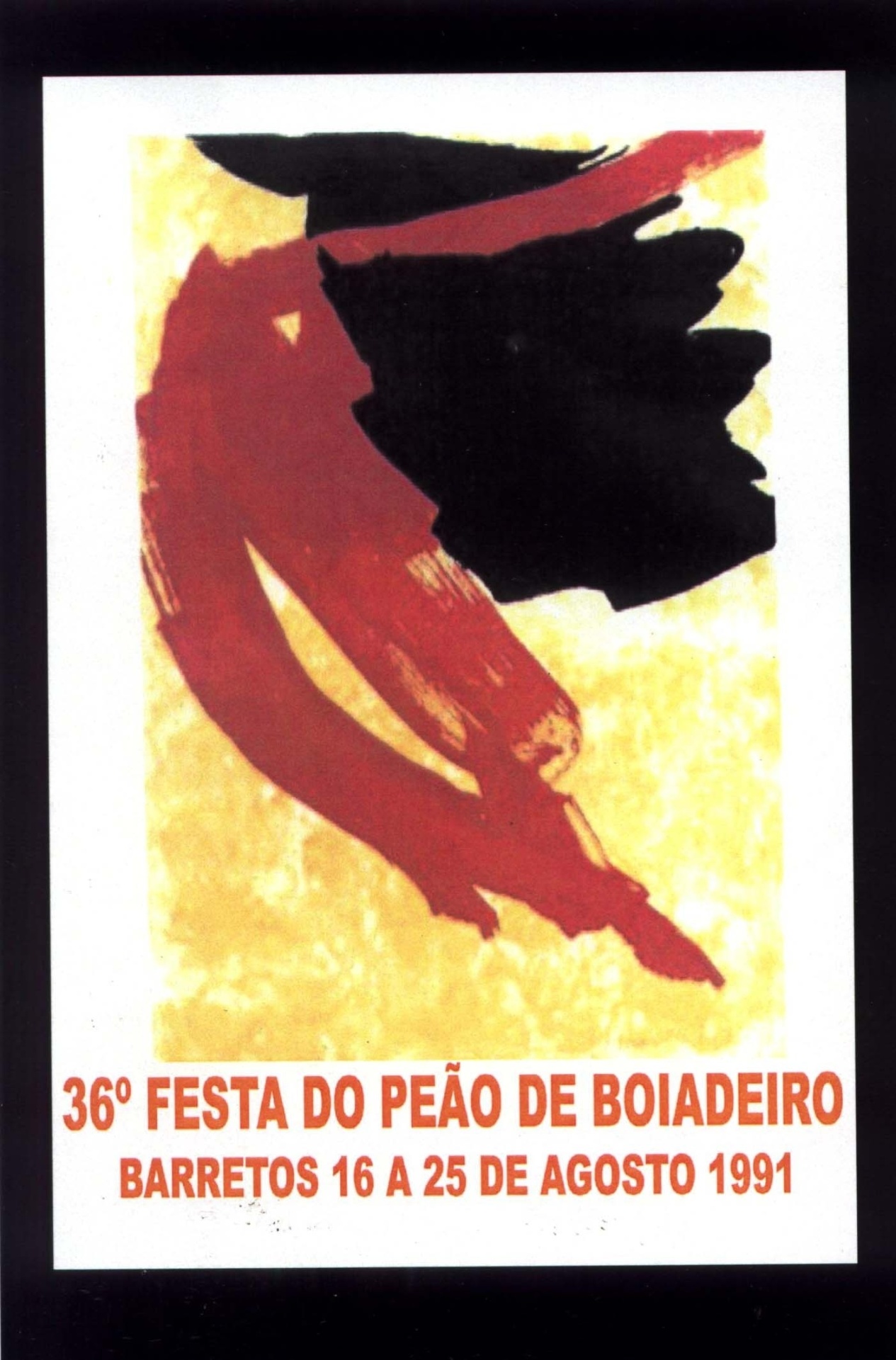 O cartaz de 1991 ficou a cargo da prestigiada artista nipo-brasileira Tomie Ohtake - Reprodução