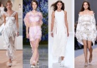 Noiva descolada: Desfiles em Paris inspiram vestidos modernos e nada óbvios - Montagem UOL