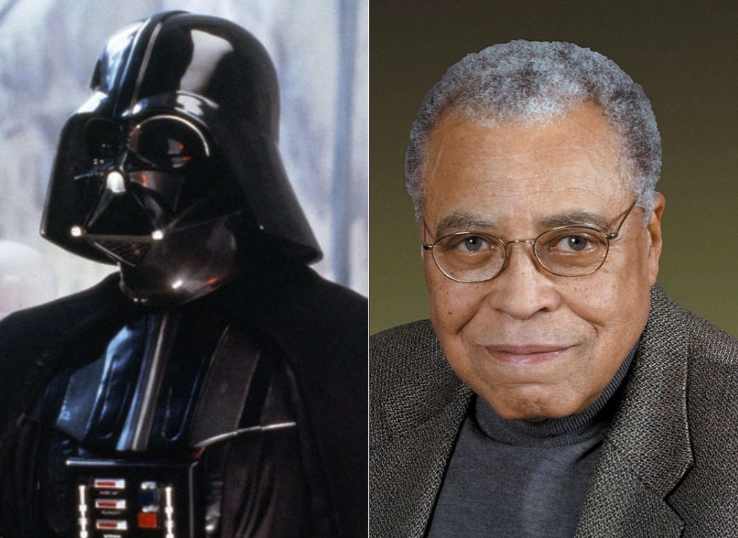 O ator James Earl Jones, a voz de Darth Vader em "Star Wars" - Montagem/Reprodução