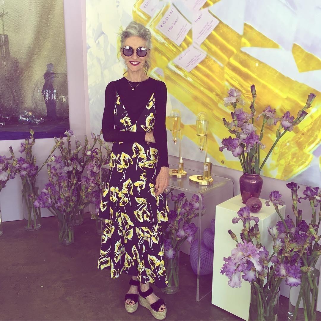 A ex-editora e stylist da revista "Harper's Bazaar", Linda Rodin - Reprodução/Instagram/lindaandwinks