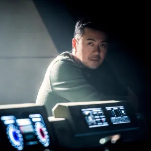 O diretor Justin Lin nos bastidoes de "Star Trek: Sem Fronteiras" - Divulgação