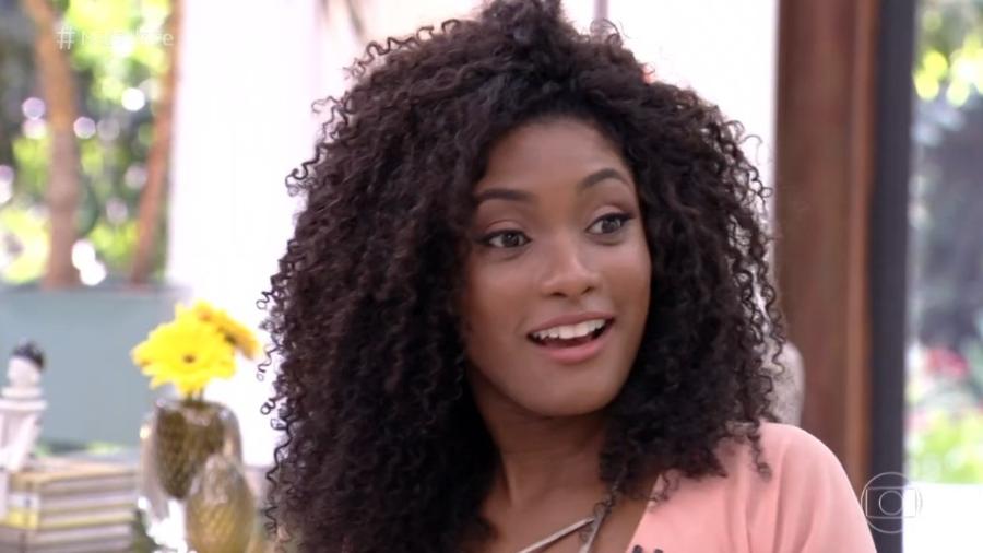Érika Januza participa do "Mais Você" e reage com surpresa a pergunta de Ana Maria Braga - Reprodução/Globo