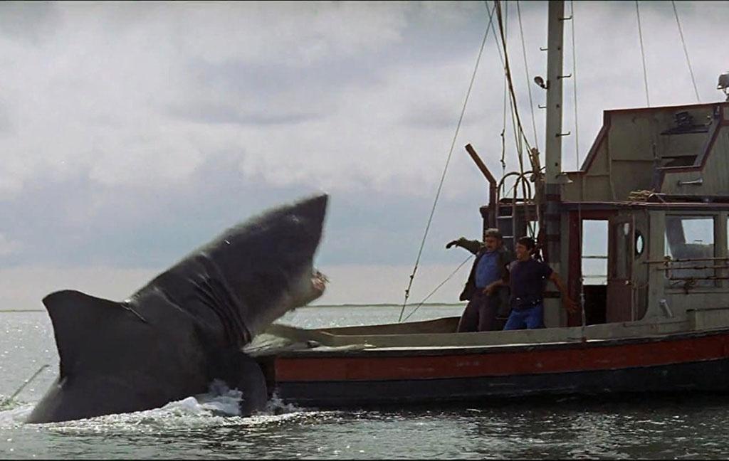 Roy Scheider e Robert Shaw em "Tubarão"(1975) - Divulgação