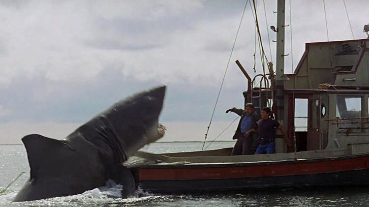 Robert Shaw in "Tubarão" - Divulgação - Divulgação