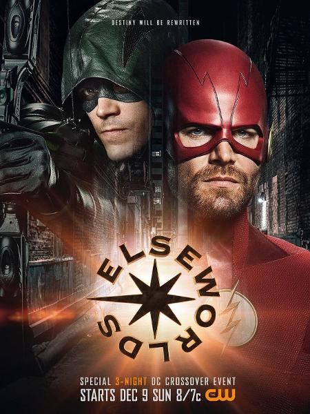 Arqueiro e Flash trocam de uniformes em pôster de crossover da DC - Divulgação