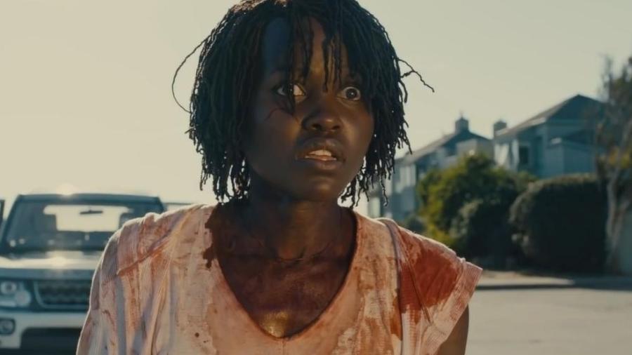 Lupita Nyong"o em cena do filme "Nós", dirigido por Jordan Peele - Reprodução