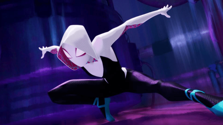 Spider-Gwen em cena de "Homem-Aranha no Aranhaverso" - Reprodução - Reprodução