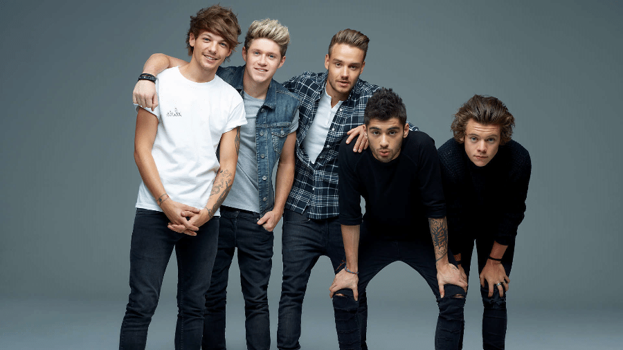 O grupo One Direction: Louis Tomlinson, Niall Horan, Liam Payne, Zayn Malik e Harry Styles - Reprodução
