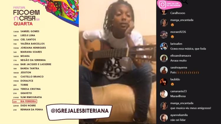 A cantora mineira Bia Ferreira - Reprodução - Reprodução