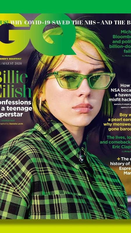 Billie Eilish na capa da revista GQ britânica - Divulgação - Divulgação