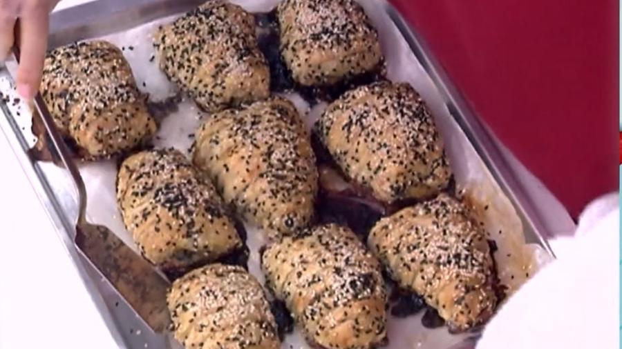 Croissant de frango feito por Ana Maria Braga - Reprodução/TV Globo