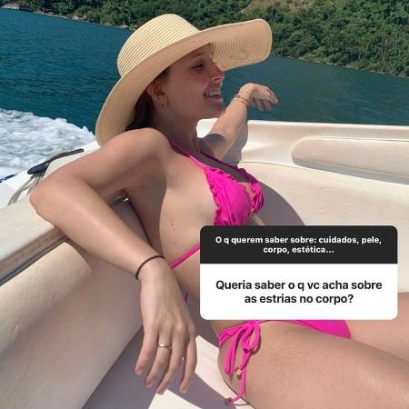Larissa Manoela mostra estrias para seus seguidores - Reprodução/ Instagram @larissamanoela