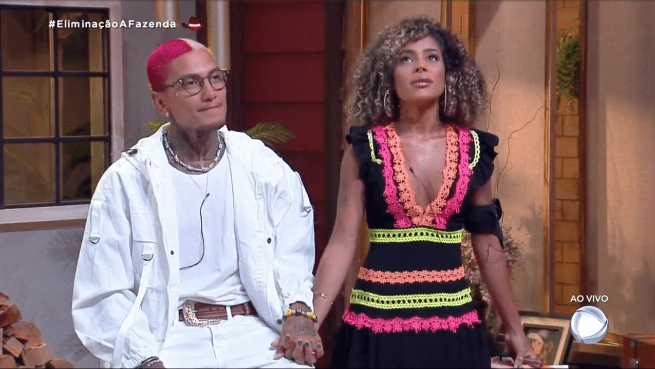 A Fazenda 2021: Dynho e Sthefane foram eliminados na segunda roça especial - Reprodução/PlayPlus