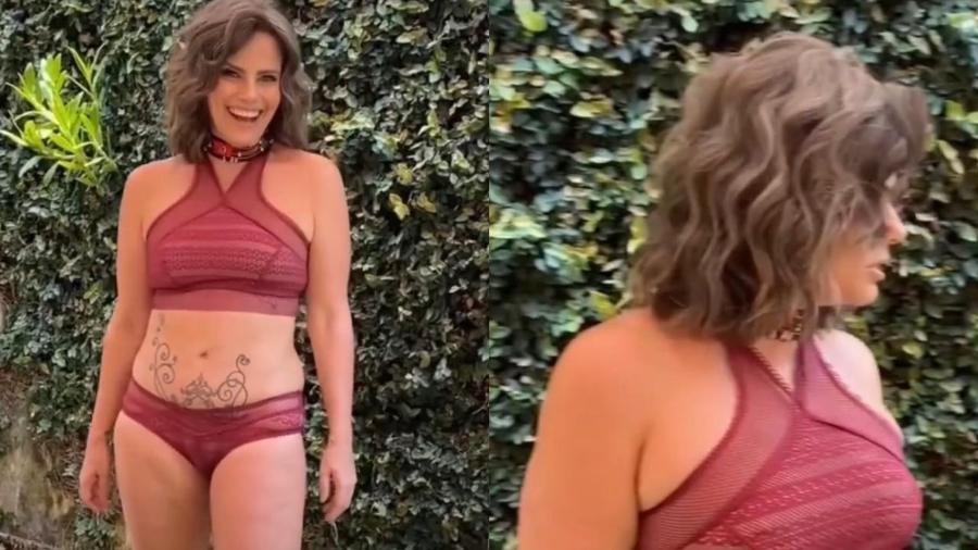 Maria Cândida compartilha vídeo em que aparece posando de lingerie - Reprodução/Instagram