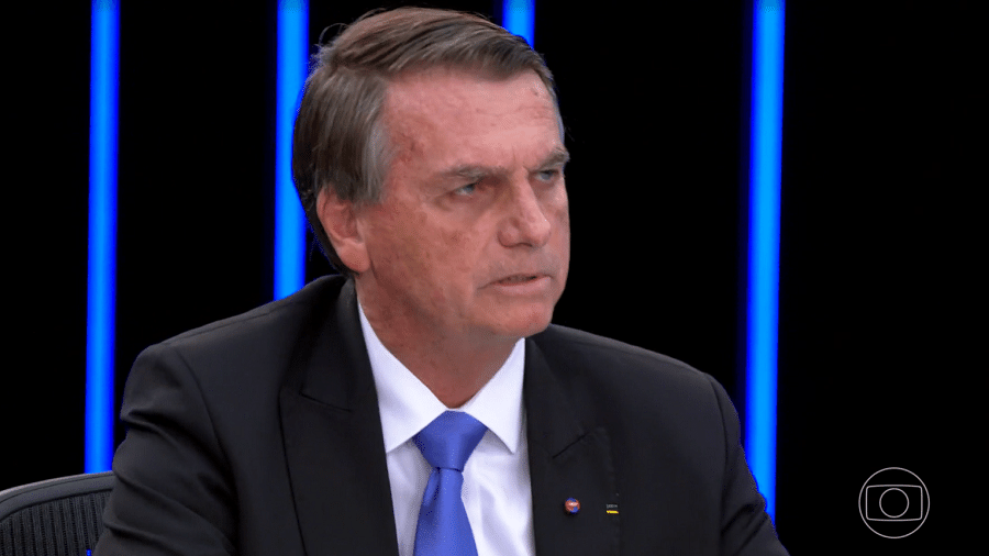 Jornal Nacional: Jair Bolsonaro (PL) foi o primeiro candidato a presidência a conceder entrevista - Reprodução/TV Globo