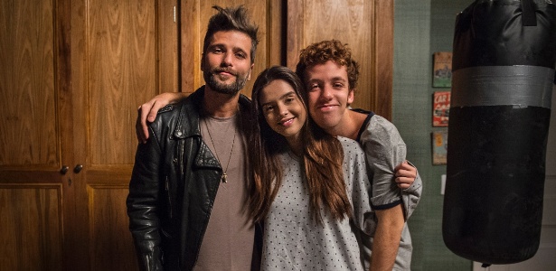 Bruno Gagliasso, Giovanna Lancellotti e João Côrtes nos bastidores de "Sol Nascente" - Maurício Fidalgo/Divulgação/TV Globo - Maurício Fidalgo/Divulgação/TV Globo
