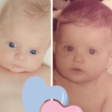 Karina Bacchi posta foto dela bebê e a compara com o filho, Enrico - Reprodução/Instagram