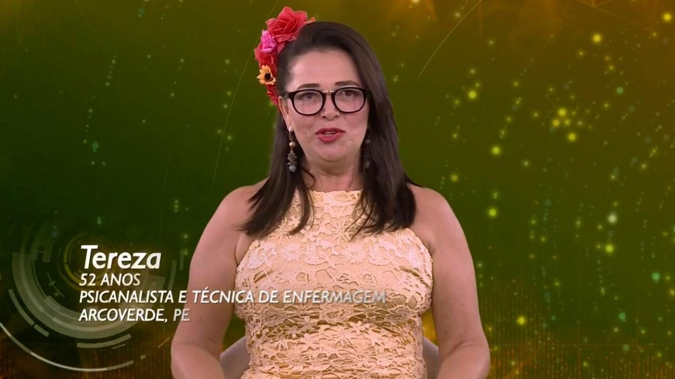 Tereza é a décima sexta participante do "BBB19" - Reprodução/TvGlobo