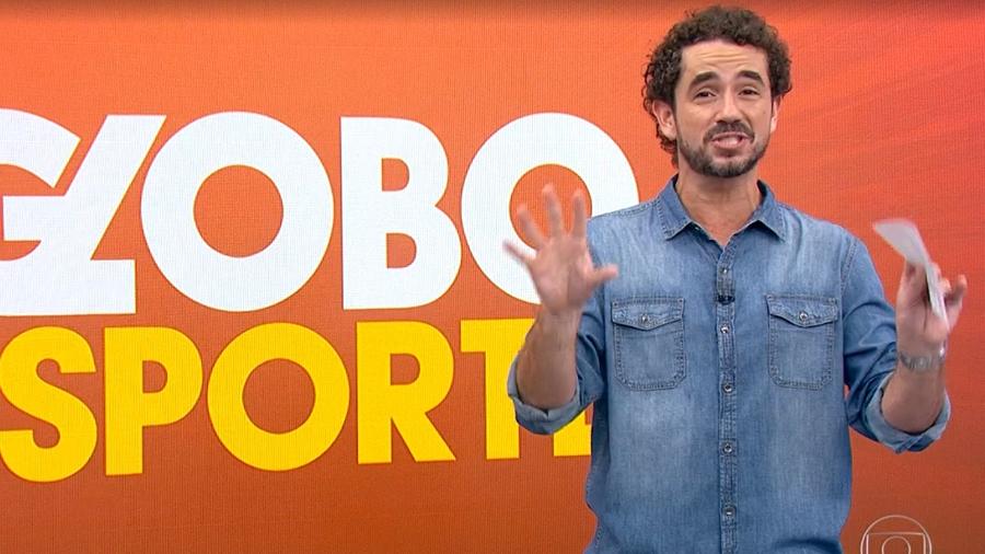 Andreoli é o apresentador titular do Globo Esporte há pouco mais de um ano - Reprodução