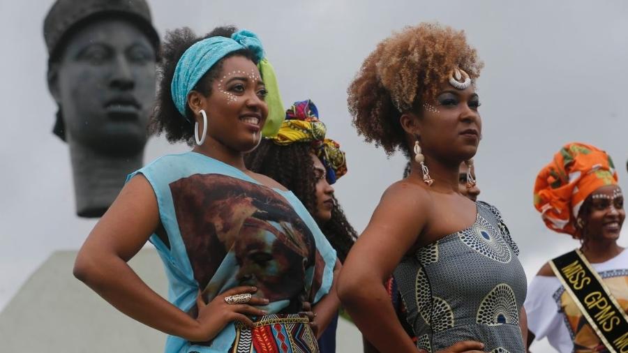 Mulheres negras no Dia da Consciência Negra - Fernando Frazão/Agência Brasil