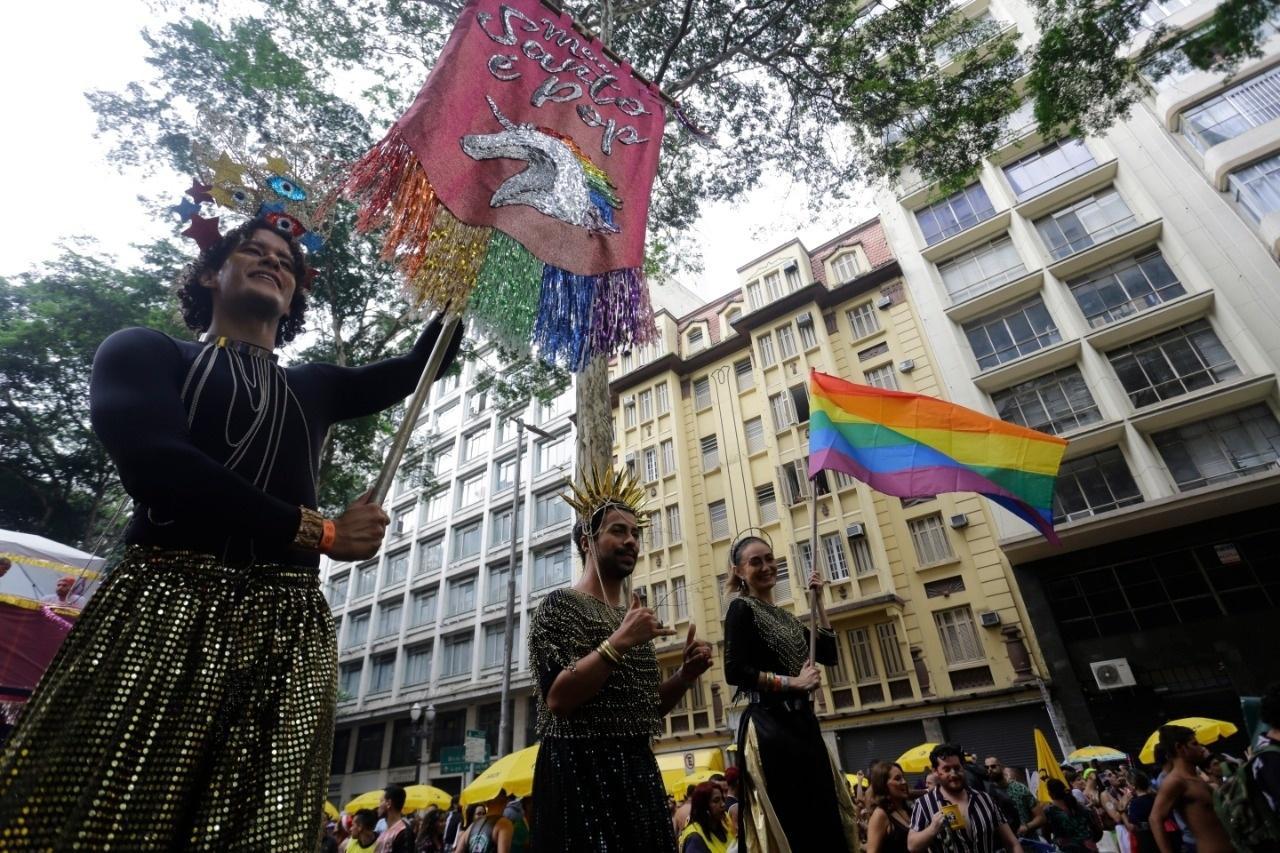 Bloco Meu Santo é Pop agita o Largo do Arouche, em São Paulo - Nelson Antoine/UOL