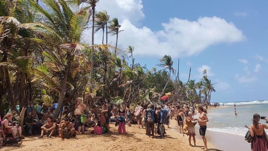 Público participa do festival Tribal Gathering, no Panamá - Reprodução/Instagram