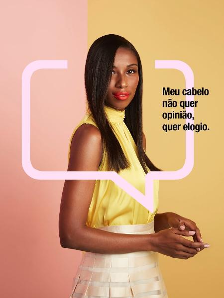 Campanha da Salon Line: "Meu cabelo é liso e o papo é reto", com Vanessa Ferreira - Divulgação/Daniel Klajmic