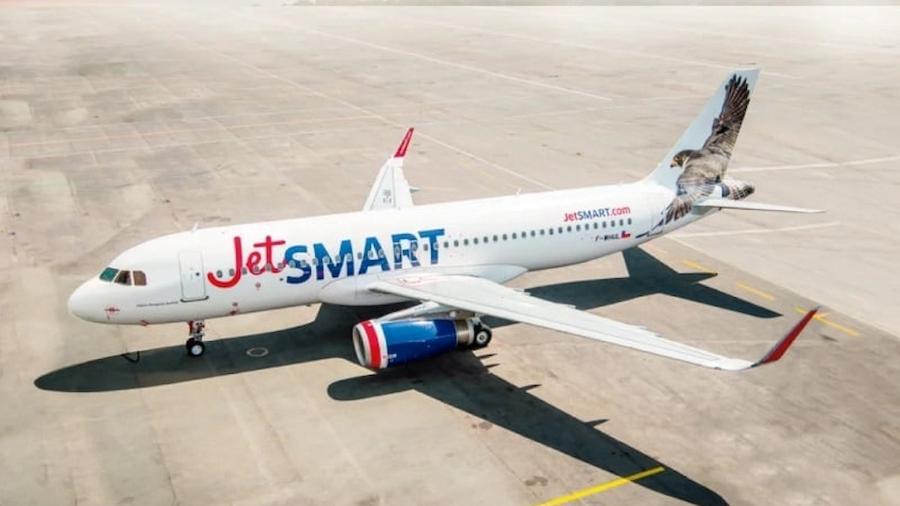 Aeronave da JetSmart - Divulgação/ JetSmart