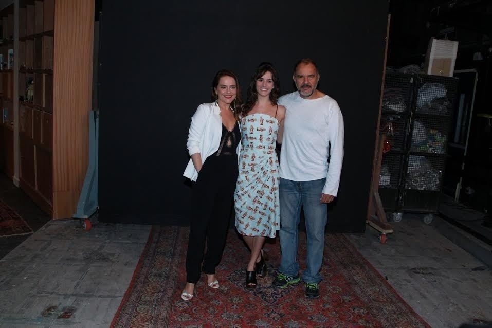 20.out.2015 - Vivianne Pasmanter posa com Humberto Martins na apresentação de "Totalmente Demais", nova novela das sete da Globo - Marcello Sá Barretto e Anderson Borde/AgNews