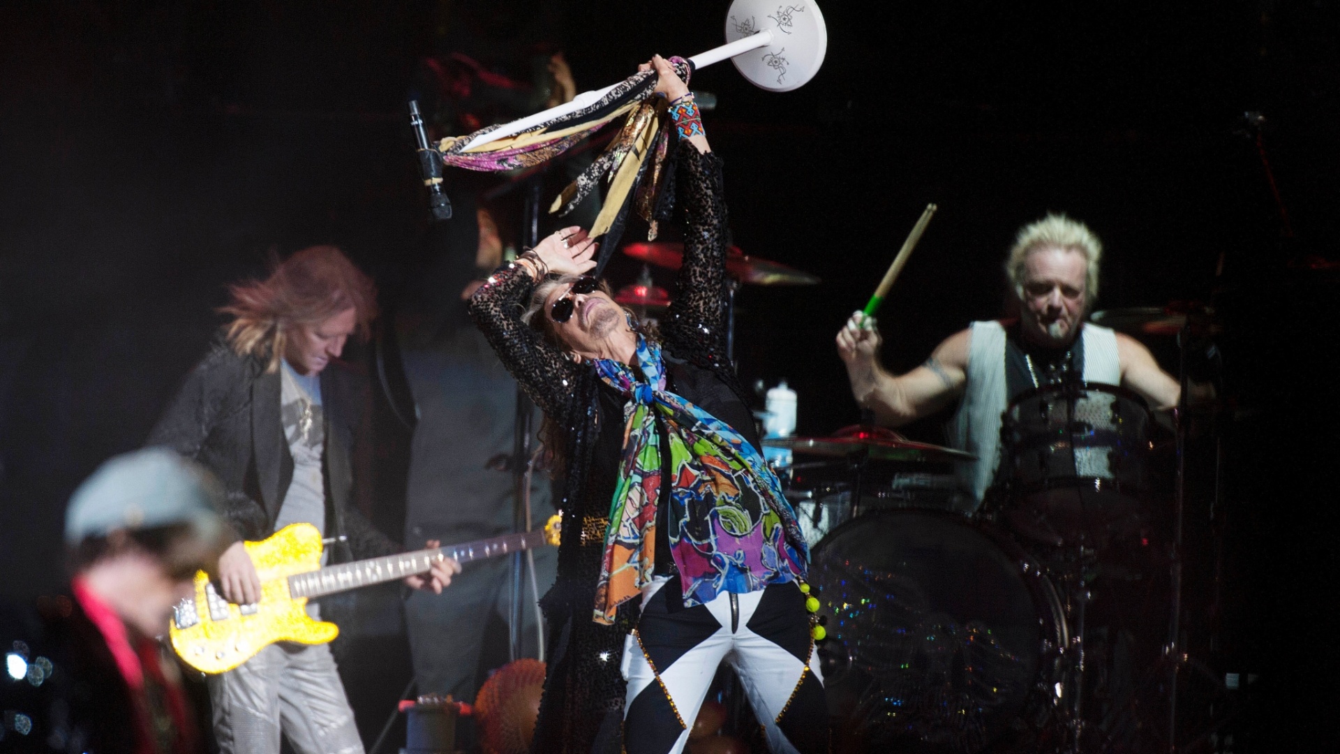 15.out.2016 - Aerosmith se apresenta no Allianz Parque, em São Paulo, com estádio lotado - Reinaldo Canato/UOL