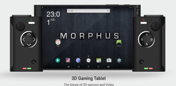 Design do portátil Morphus X300 lembra muito o novo console da Nintendo - Reprodução