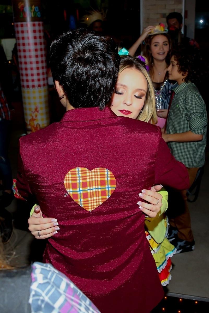 Thomaz Costa comemora aniversário com festa junina realizada no Espaço Aya, em São Paulo. O ator de "Carrossel", que completou 17 anos, dançou quadrilha com a ex-namorada, Larissa Manoela - Manuela Scarpa/Brazil News