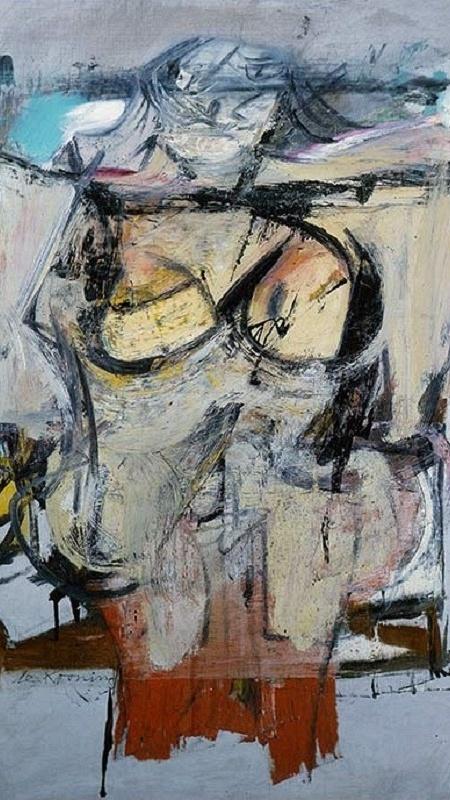 "Woman-Ochre", de Willem de Kooning - Reprodução