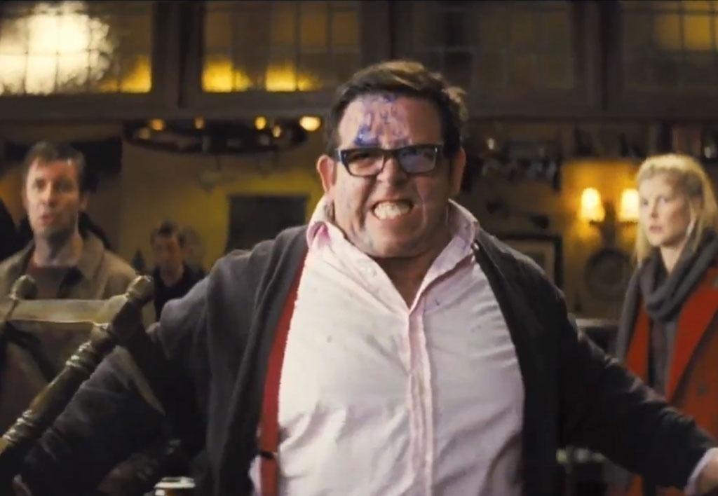 Nick Frost em "Heróis de Ressaca" (2013) - Divulgação