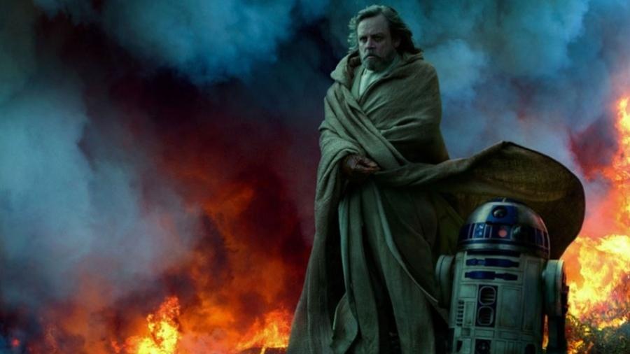 Luke Skywalker e R2-D2 em foto do novo Star Wars - Reprodução/Vanity Fair