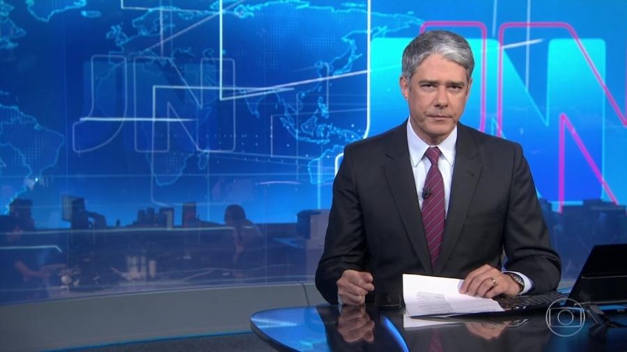 William Bonner na bancada do Jornal Nacional - Reprodução/TV Globo