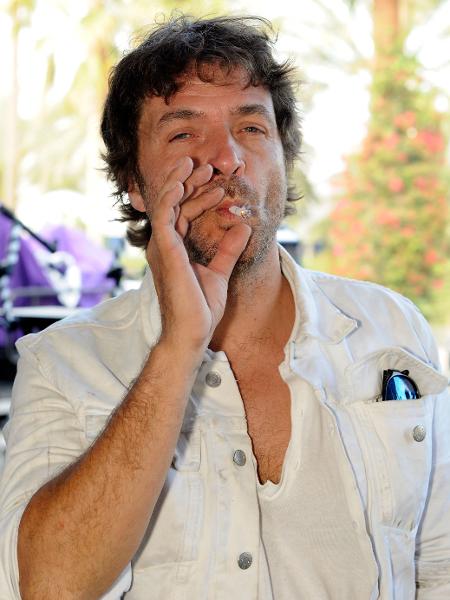 O DJ Philippe Zdar em 2010 no backstage do festival de Coachella, nos Estados Unidos - Michael Tullberg/AFP