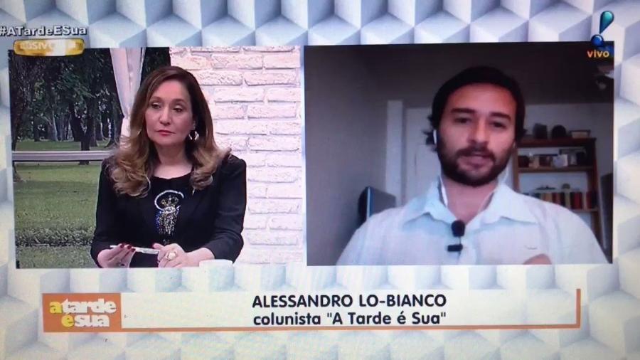 Sônia Abrão e o fofoqueiro Alessandro Lo-Bianco, do "A Tarde é Sua", da RedeTV - Reprodução/Youtube