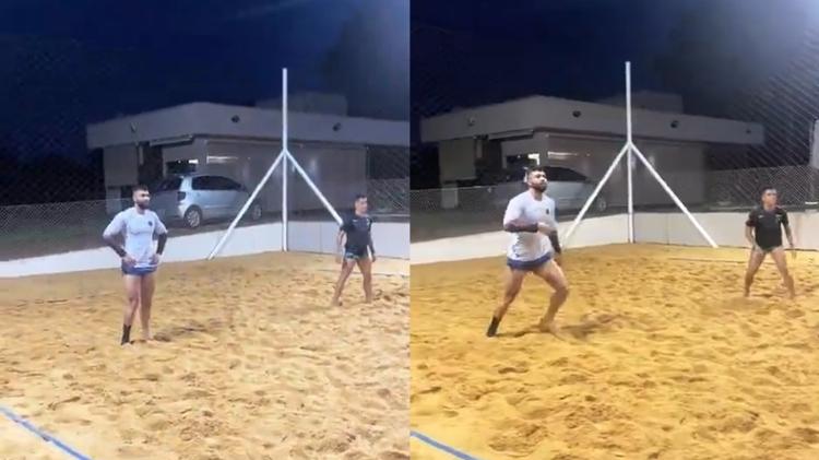 Gusttavo Lima futevôlei - Reprodução/Instagram - Reprodução/Instagram